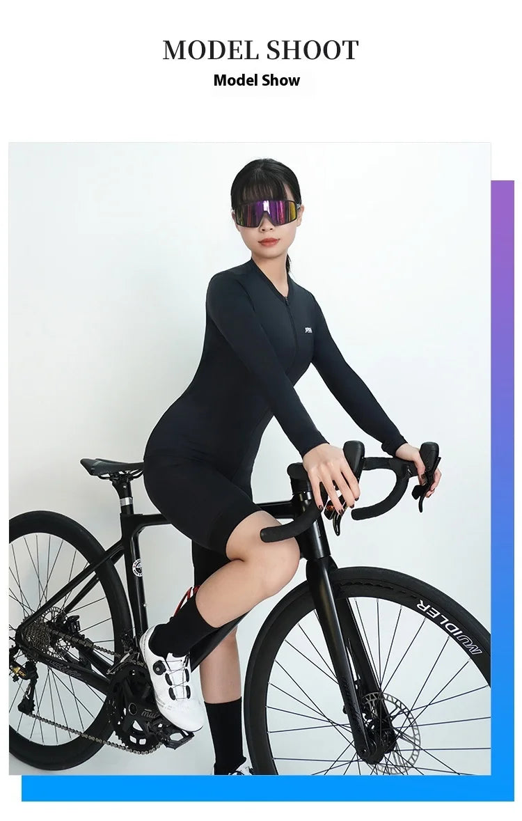 JEPOZRA Cycling Jersey Long Sleeve Summer Pro Aero Slim Fit Long Sleeves Cycling Jersey Men Women Breathable Man Cycling Maillot