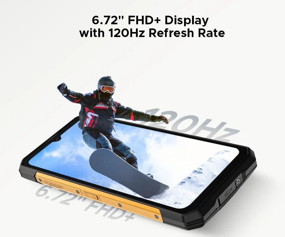 DOOGEE S200 X 5G Smartphone 32GB(12+20) 512GB Rugged Mobile Phone MTK 7050 10100mAh 33W 100MP 6.72” FHD+120Hz IPS screen