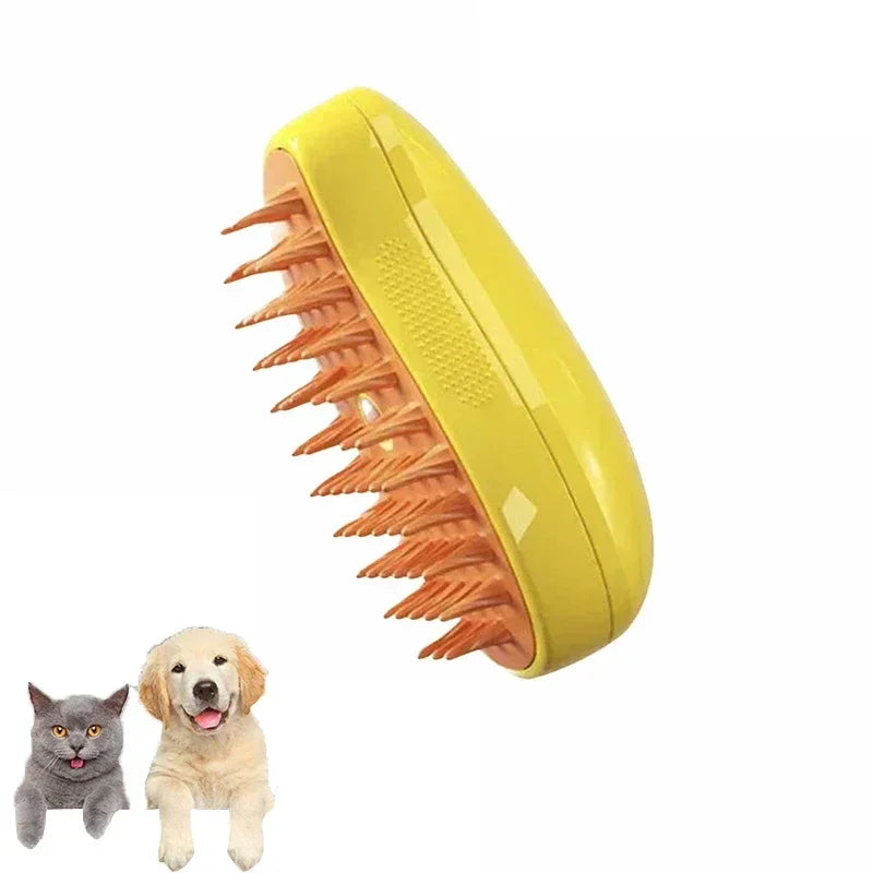 Dog Cat Steamy Brush Steam Brush Electric Sprayer for Massage Pet Grooming Tool Shedding 3 in 1 Electric Sprays Massage Combs