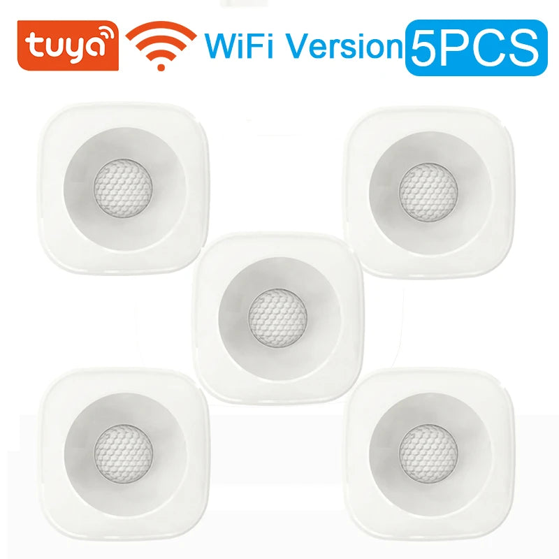 Tuya ZigBee/WiFi PIR Motion Sensor Wireless Infrared Detector Security Burglar Alarm Sensor Smart life APP Control Compatible