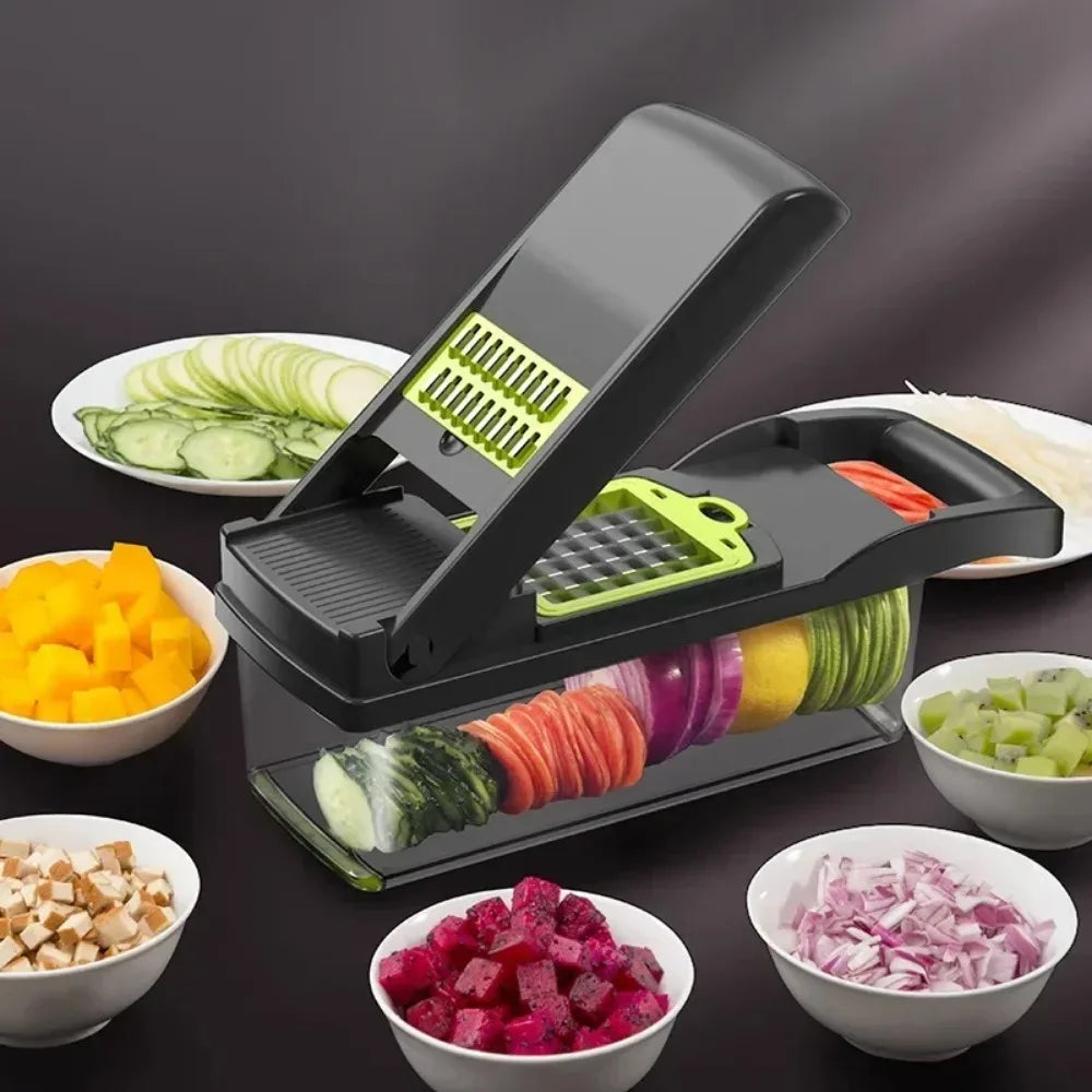 16/25 in 1 Multifunctional Vegetable Chopper Handle Food Grate Food Chopper Vegetable Slicer Dicer Cut Kitchen Items cocina tool