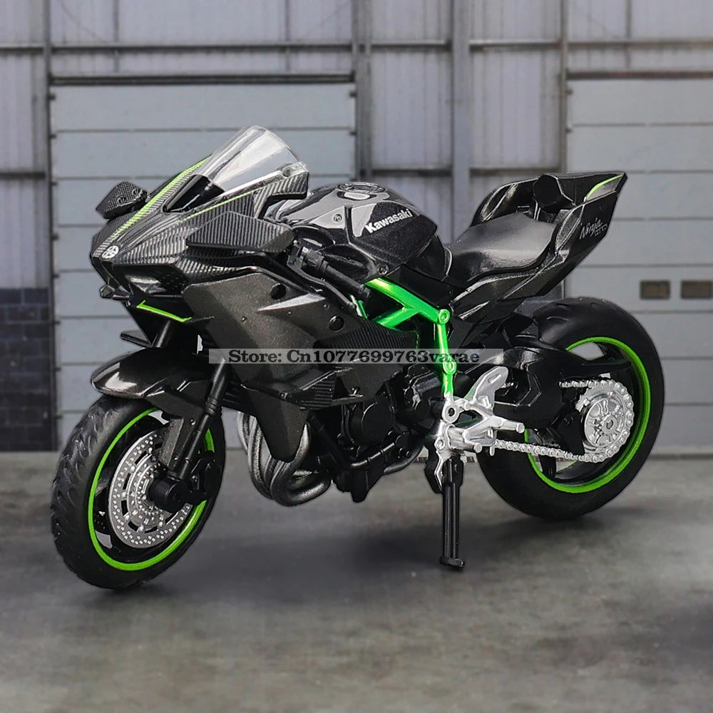 "MSZ 1:18 Die-Cast Motorcycle Model | Kawasaki Ninja H2R, Suzuki, Yamaha | Perfect Toy Gift & Static Display"