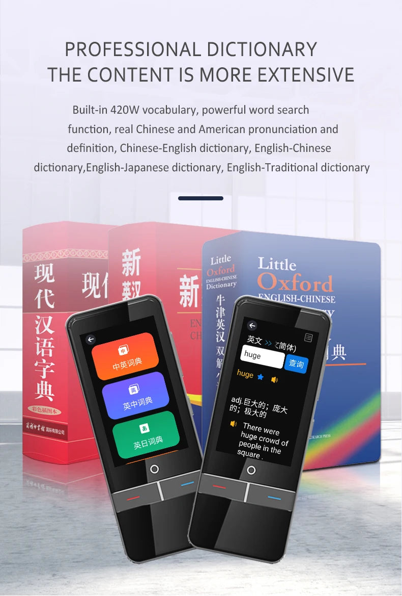 F6 Intelligent Voice Translator 139 Multinational Languages Smart Offline Photo Translation Machine for Business Travel