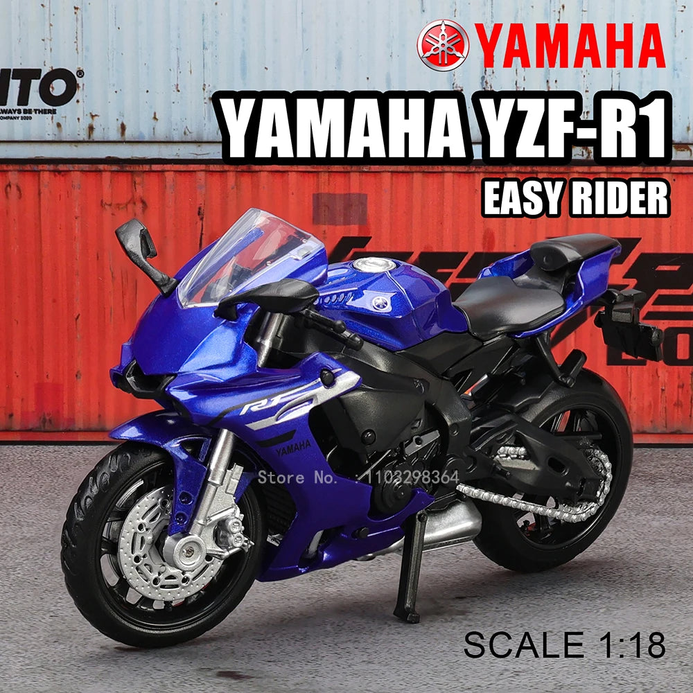 "MSZ 1:18 Die-Cast Motorcycle Model | Kawasaki Ninja H2R, Suzuki, Yamaha | Perfect Toy Gift & Static Display"