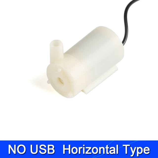 "Mini USB Brushless Motor Water Pump | DC 3-6V Low Noise, 120L/H Flow | Ideal for DIY Kits & Submersible Projects"