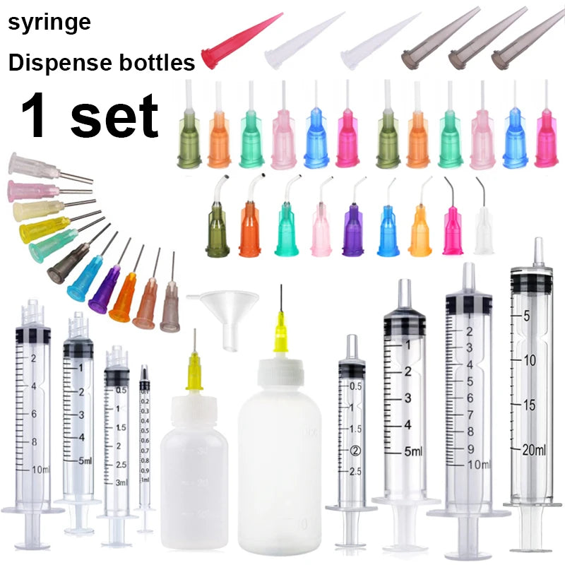 "1 Set Tip Applicator Bottles | Measuring & Watering Tools for Science Labs, Pets, Students, & Glue Applications"