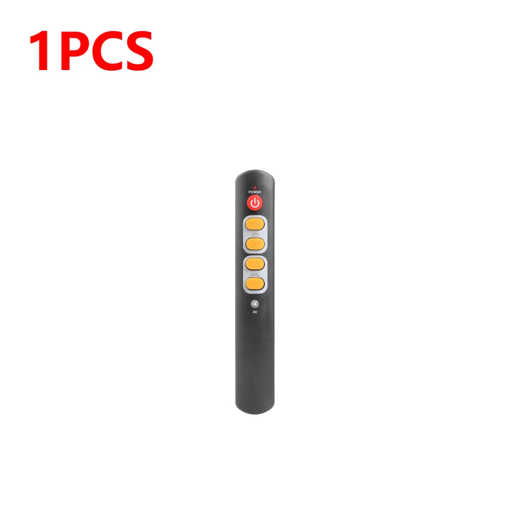 1/2PCS Universal 6 Key Learning Remote Control Big Yellow Button Copy Infrared IR Remote Controller For TV Box STB HIFIAmplifier