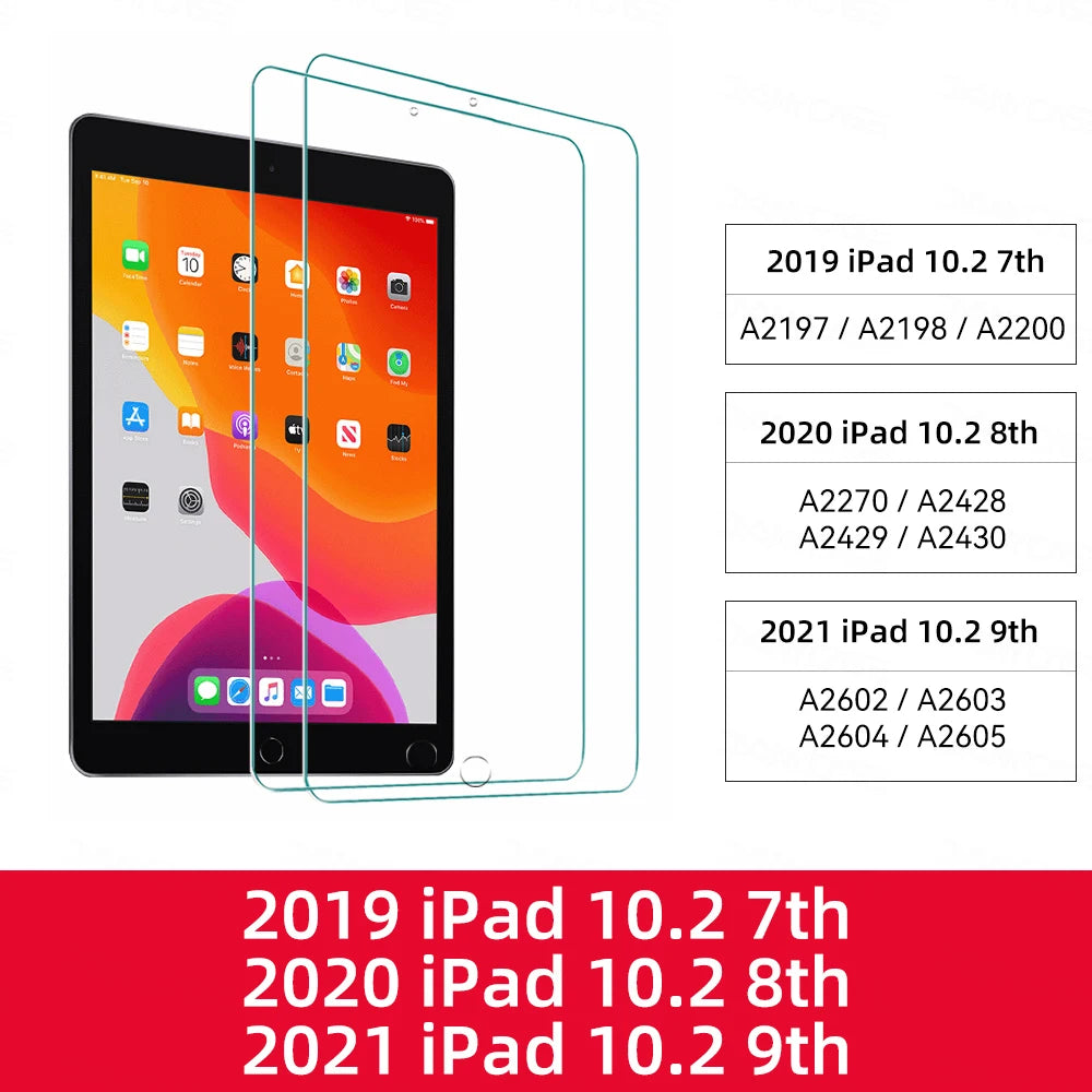 2Pcs Tempered Glass Screen Protector For Ipad Pro 13 12.9 11 6th M4 M2 Air 6 5 4 3 2 1 9th 10th Gen Mini 6 7 10.9 10.2 9.7 Film