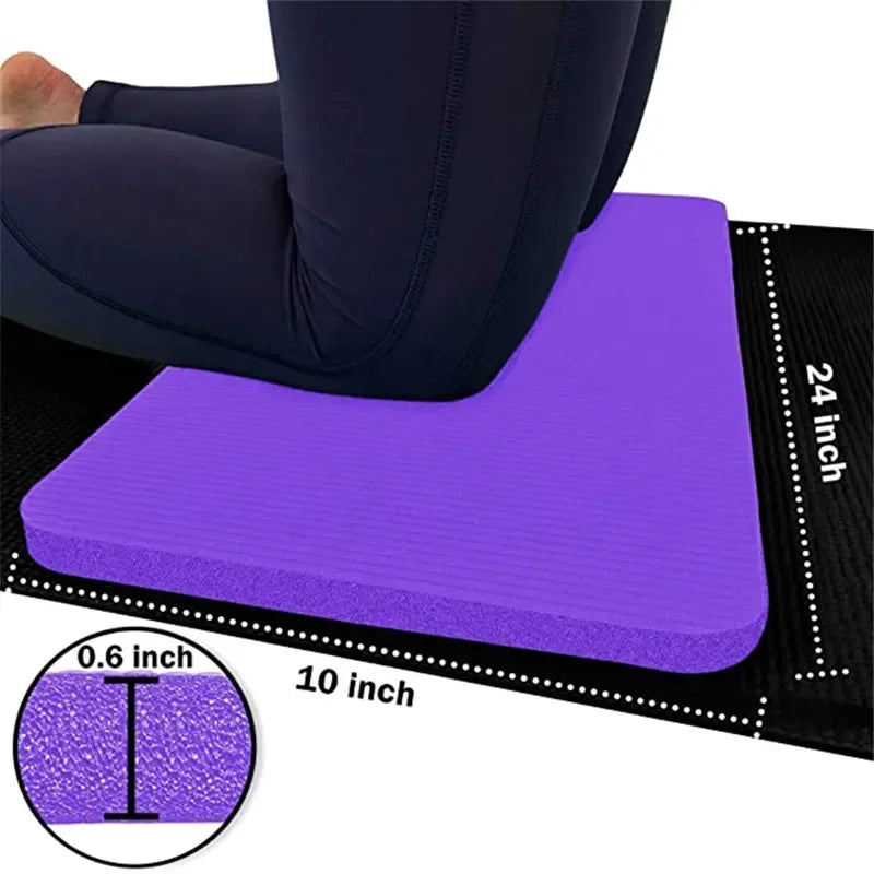 25*60*1.5cm Exercise Yoga Kneeling Mat Mini Non Slip Auxiliary Exercise Fitness Pilates Mat Foldable Portable Yoga Knee Mat