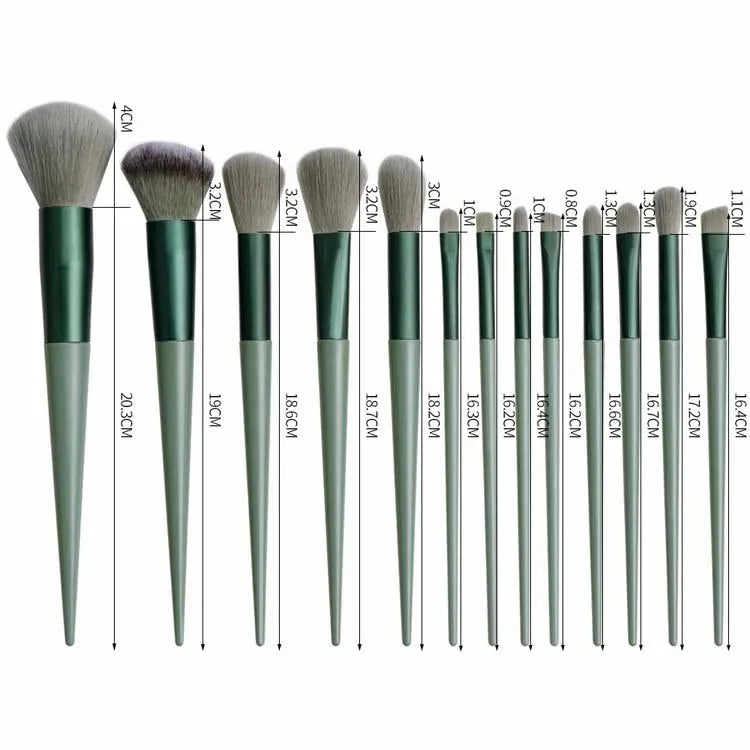 13PCS Makeup Brush Set Eyeshadow Foundation Blush Blending Beauty Brushes Soft & No Poking The Eyelids High Quality Makeup Tools