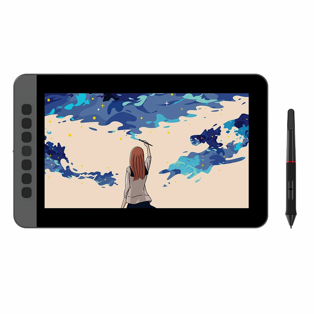 SPASEEBA M12 Graphics Drawing Tablet Monitor, 11.6" IPS LCD Digital Pen Tablet Display 8192 Level Support Windows Mac Android OS