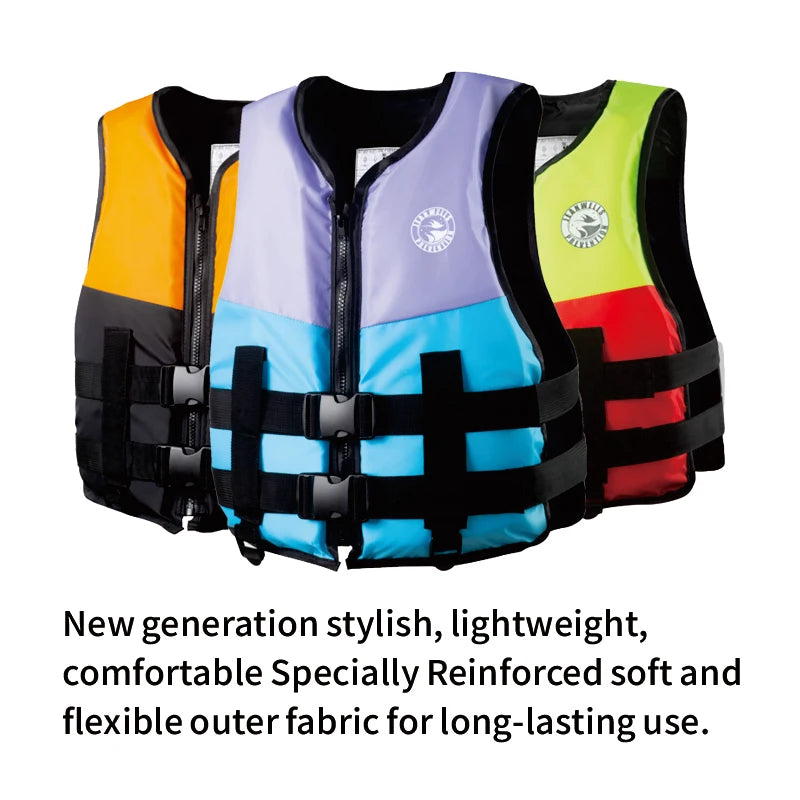 Life Jacket for Adults Kids, Life Vests with Legs Straps, Surf Lifeguard, Water Sports Kayaking Swimming SUP Safety PFD, Size XL