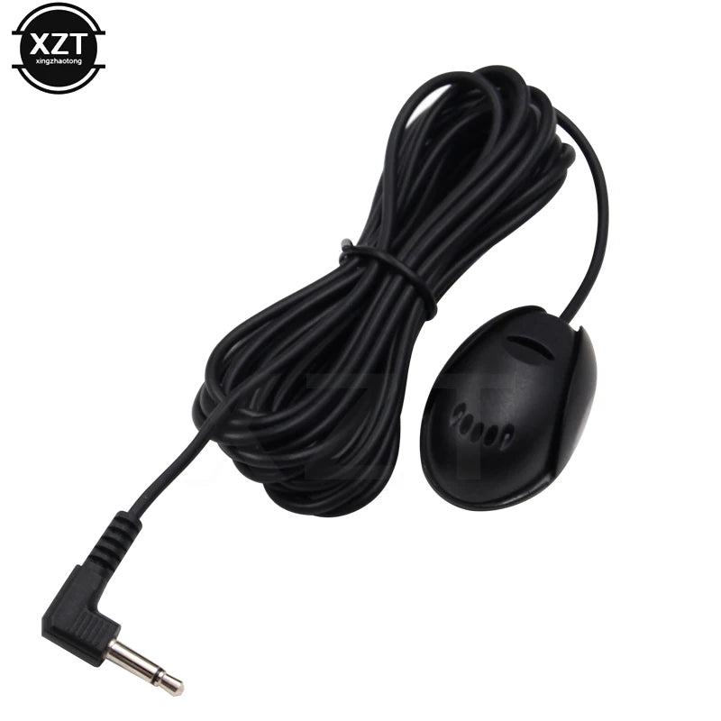 Mini 3.5mm Wired Paste Type External Microphone Car Audio Mic For laptop DVD Radio Stereo Player Meeting Speaker hot sale