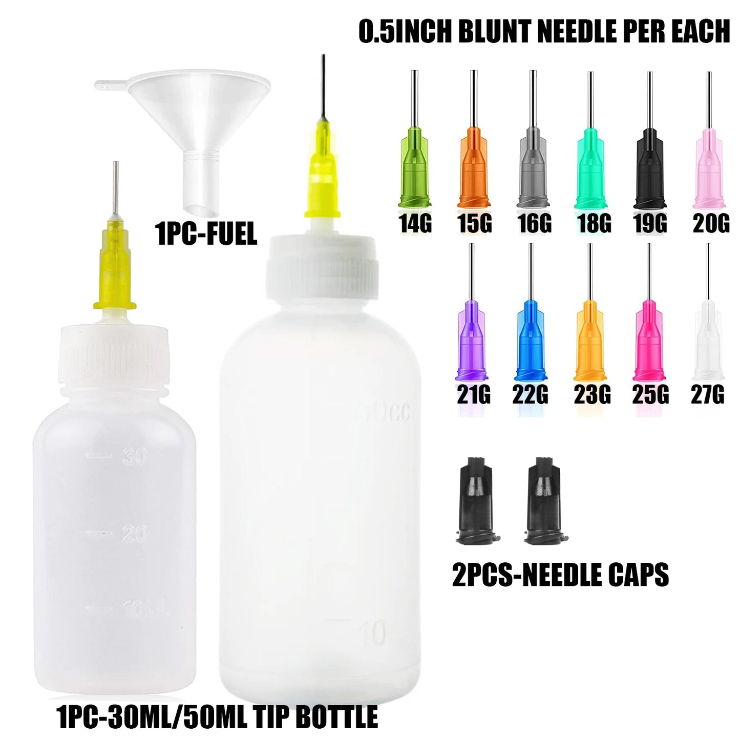 "1 Set Tip Applicator Bottles | Measuring & Watering Tools for Science Labs, Pets, Students, & Glue Applications"