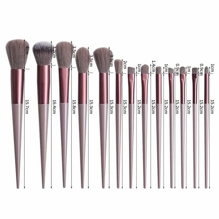 13PCS Makeup Brush Set Eyeshadow Foundation Blush Blending Beauty Brushes Soft & No Poking The Eyelids High Quality Makeup Tools