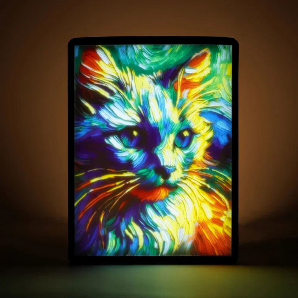 For Bambu Lab CMYK LED Backlight Board Bambu Lab CMYK Lithophane 3D Print Lithophane Photo