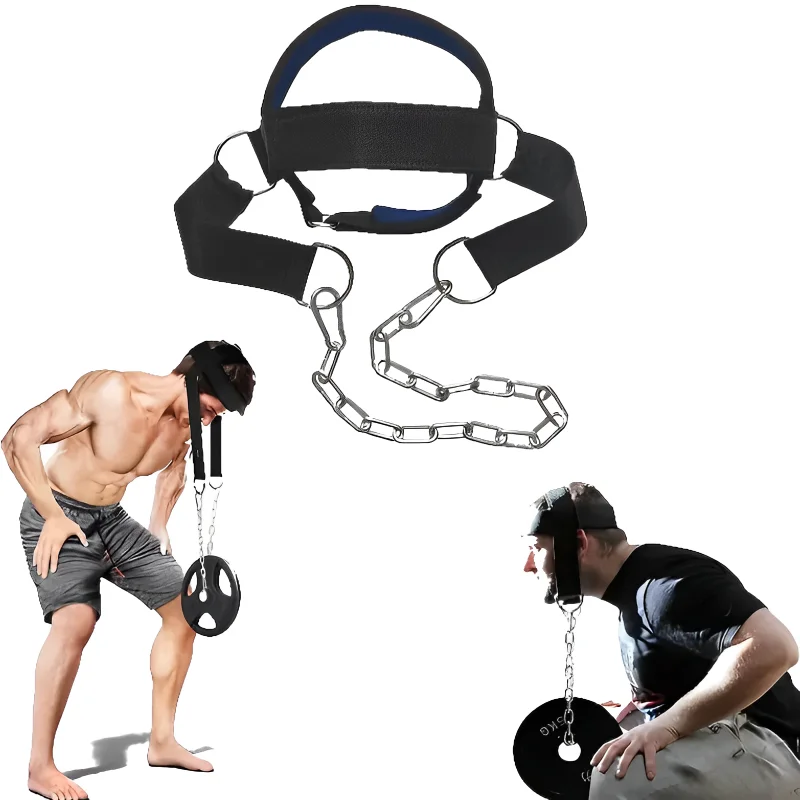 Head Neck Training Harness Body Strengh Exercise Cervical Spine Strap Adjustable Power Gym Fitness Weight Bearing Cap