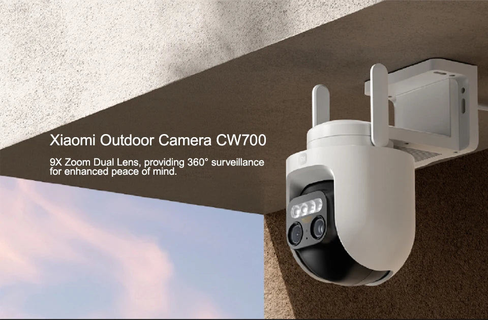 NEW Xiaomi Outdoor Camera CW700S 2.5K CCTV Full-Color Night Vision WiFi 4 Million Pixel IP66 Smart Home Sound And Light Warning