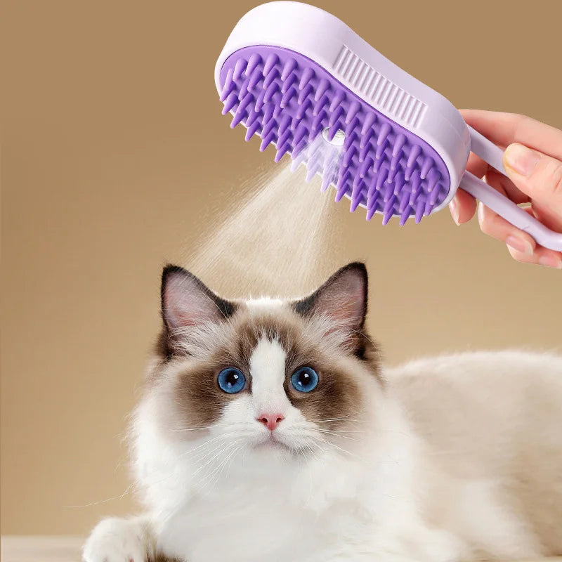 Explosive Pet Comb Cat and Dog Electric Spray Massage Comb One Touch Spray Anti Flying Hair Massage Bathing Cat Comb