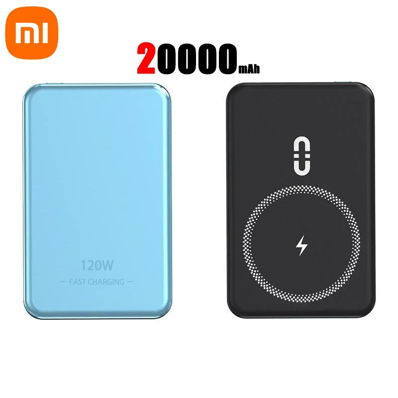 Xiaomi 120W Magnetic Power Bank 50000mAh Large Capacity Wireless Fast Charger for iPhone Samsung Xiaomi Portable Power Supply