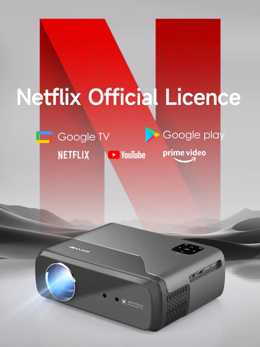 portable 4k projector [Netflix Official Licence] 5G WiFi Mini projector Dolby Android 11 beam Projector Home Theater Google Play