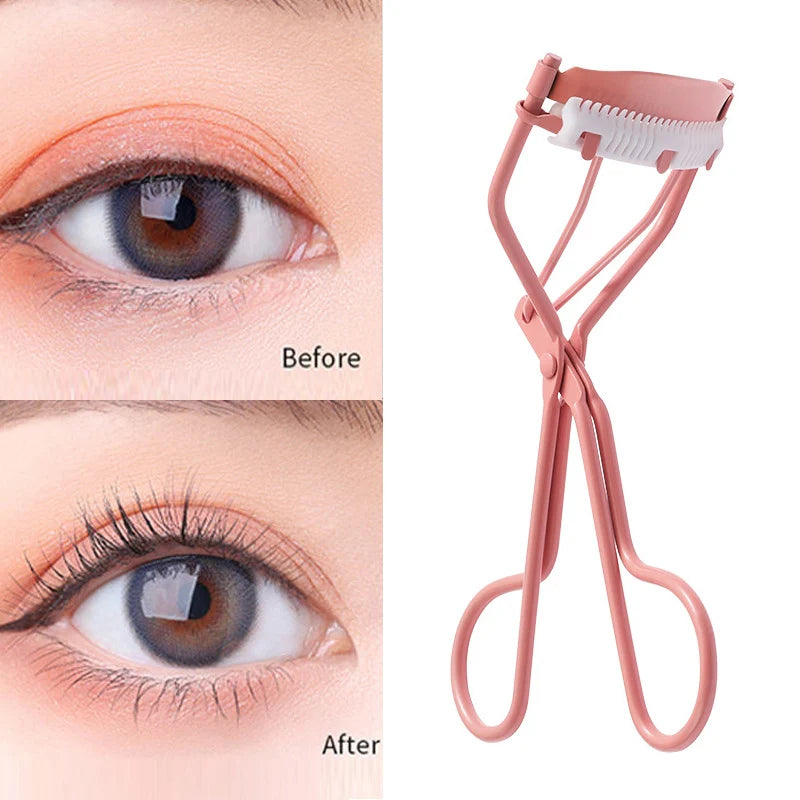 Eyelash Curler Comb Eyelashes Fits All Eye Shapes Lash Lift Curling Clip Eye Makeup Tools With 1 Silicone Refill Pads