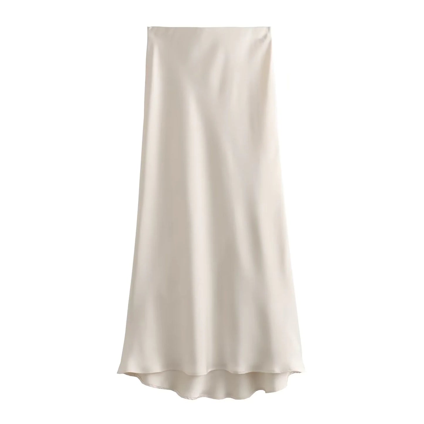 Elegant Satin Midi Pleat Skirt - Smart Shopper 