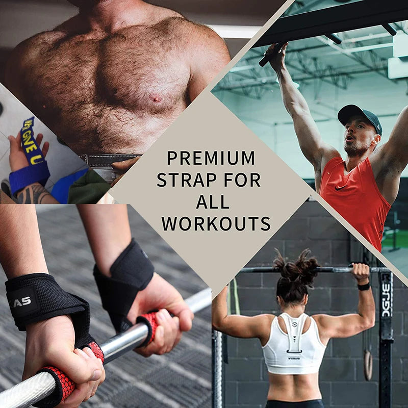 Fitness Lifting Wrist Strap Brace for Weightlifting Crossfit Bodybuilding Support Kettlebell Dumbbell Weights Strength Workout