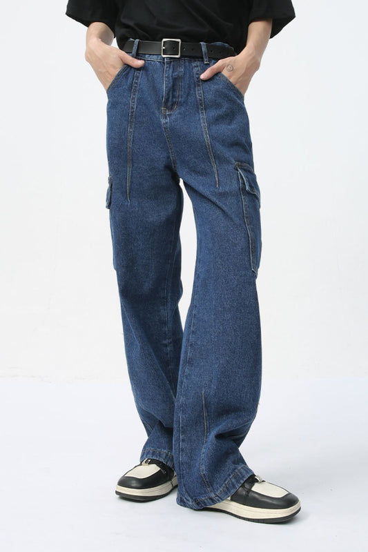 Men's Straight Cargo Jeans - Smart Shopper