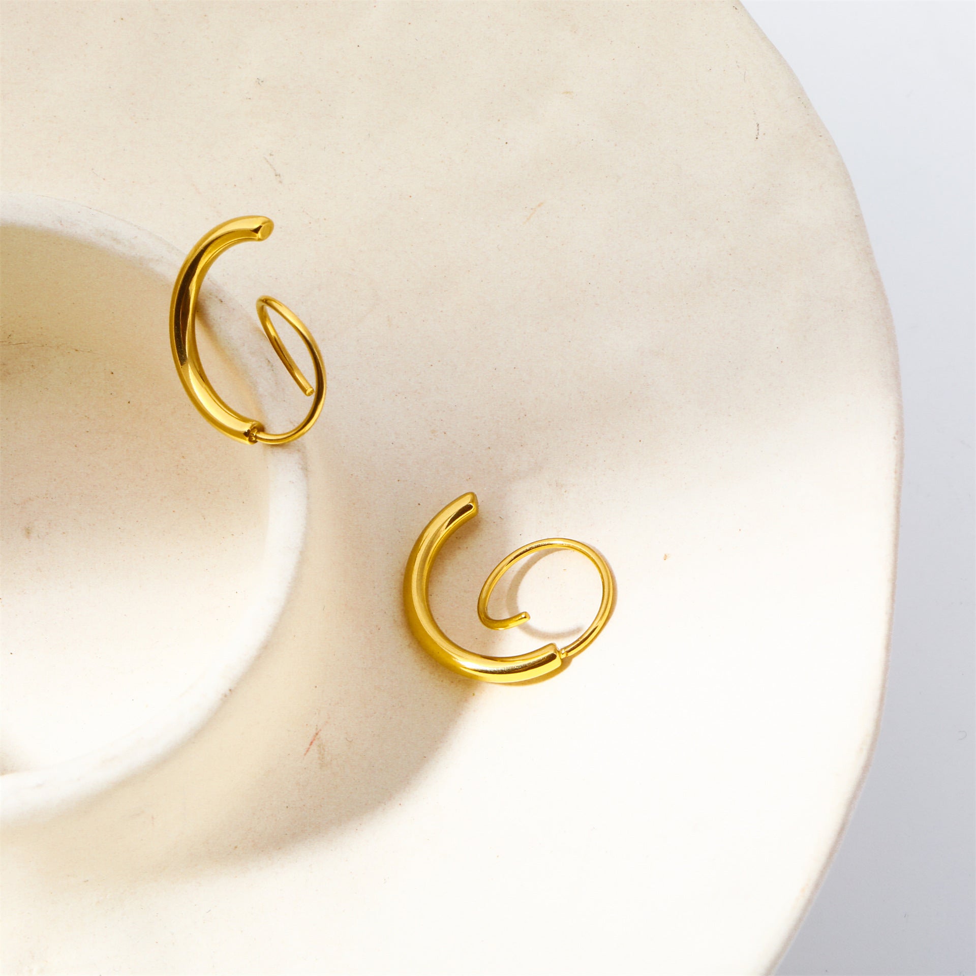 Stainless Steel Spiral Earrings - Smart Shopper