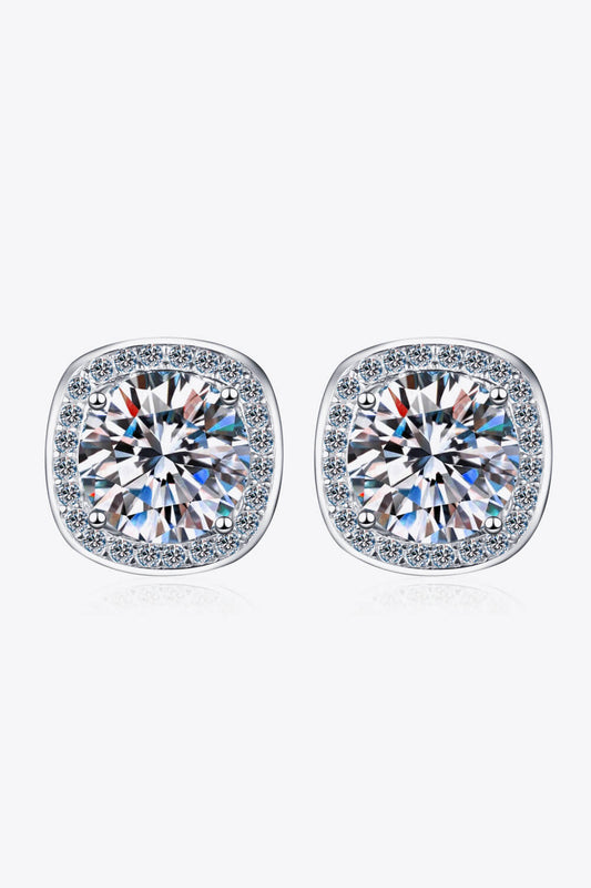 Let Me Love You 1 Carat Moissanite Stud Earrings - Smart Shopper