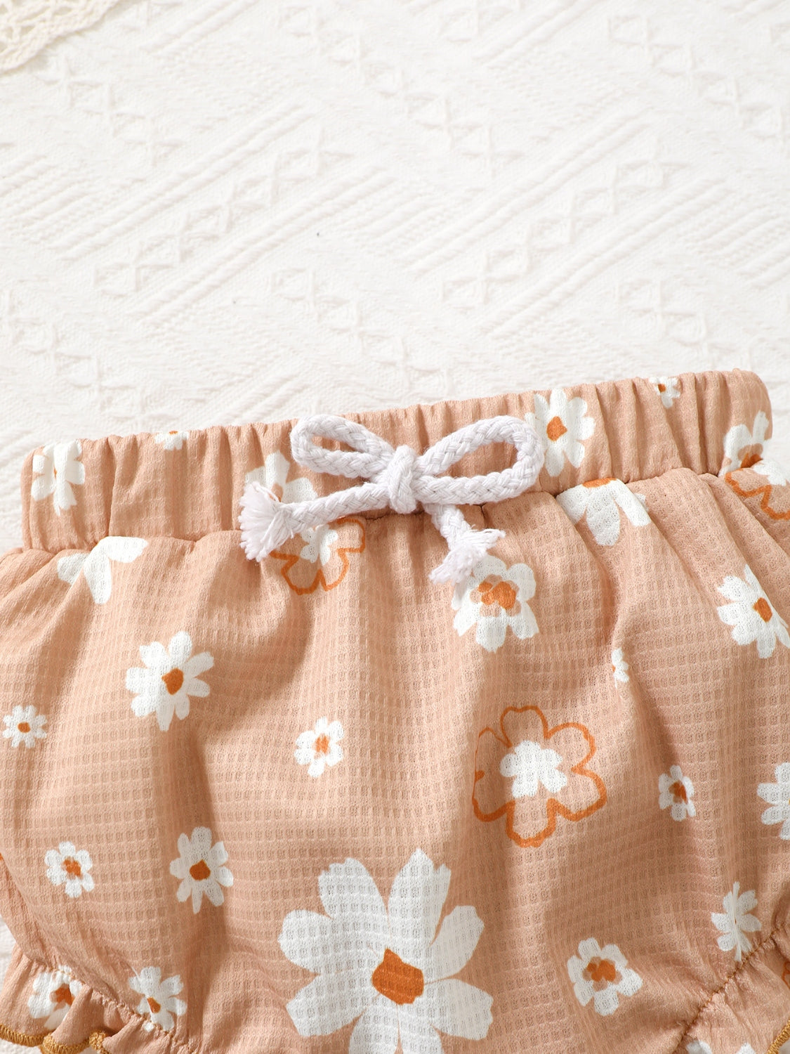 Children's Ruffled Floral Bodysuit and Bloomer, Headband Set - Smart Shopper