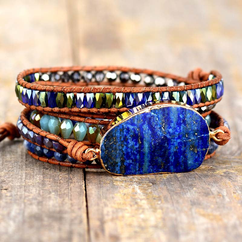 Lapis Lazuli Layered Bracelet - Smart Shopper