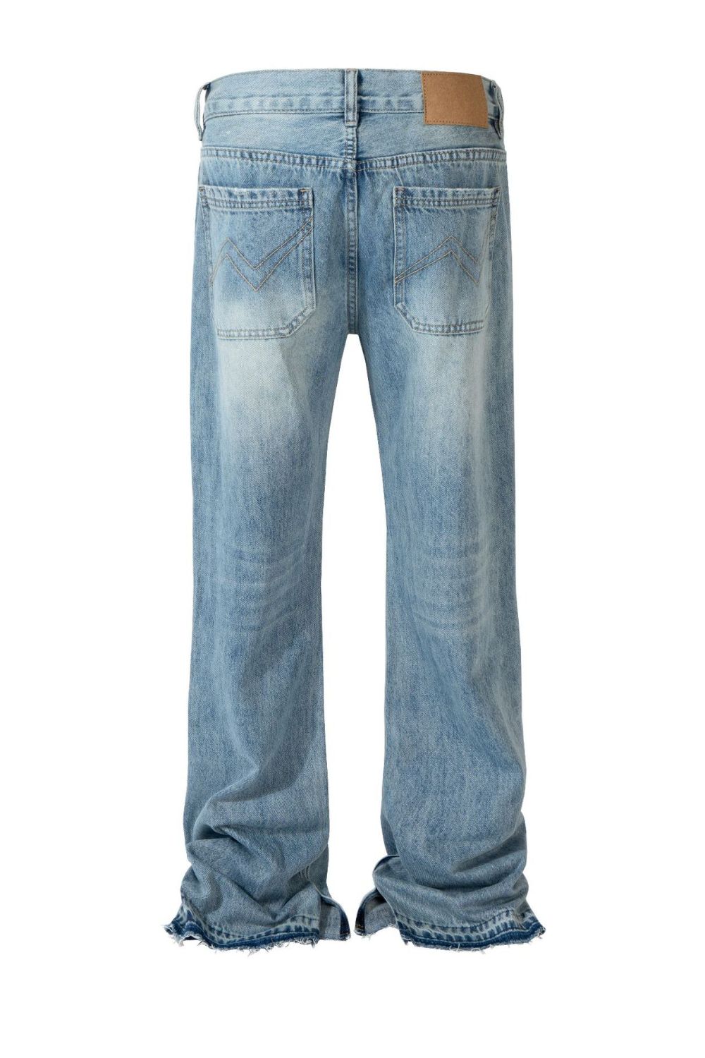 Men's Distressed Raw Hem Jeans - Smart Shopper