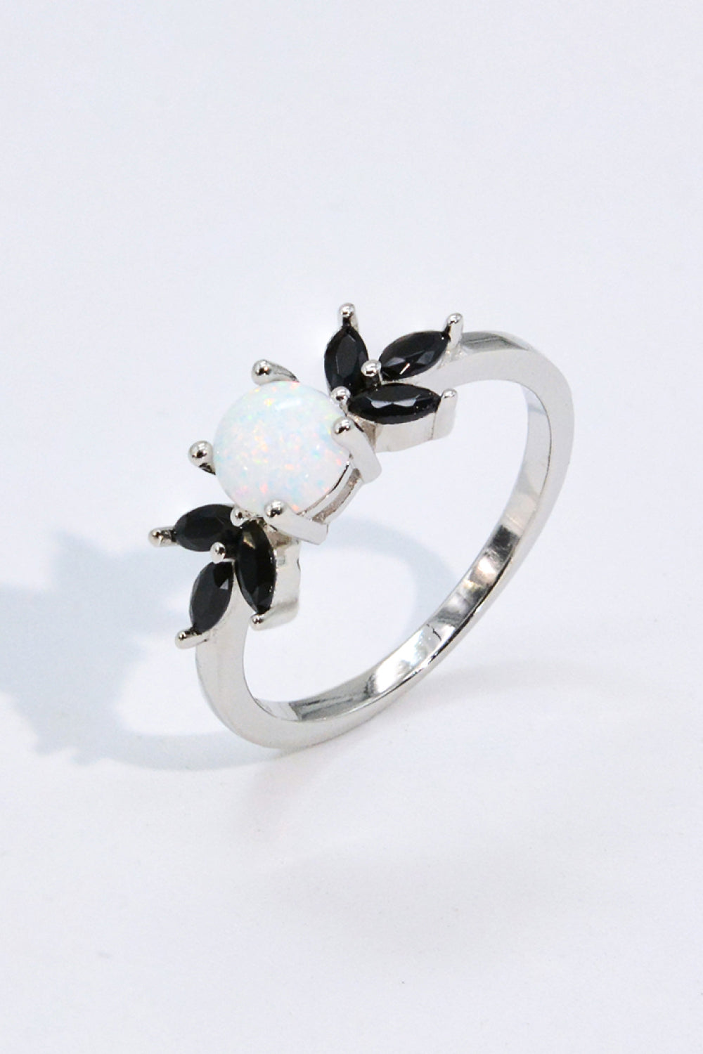 Opal and Zircon Contrast Ring - Smart Shopper