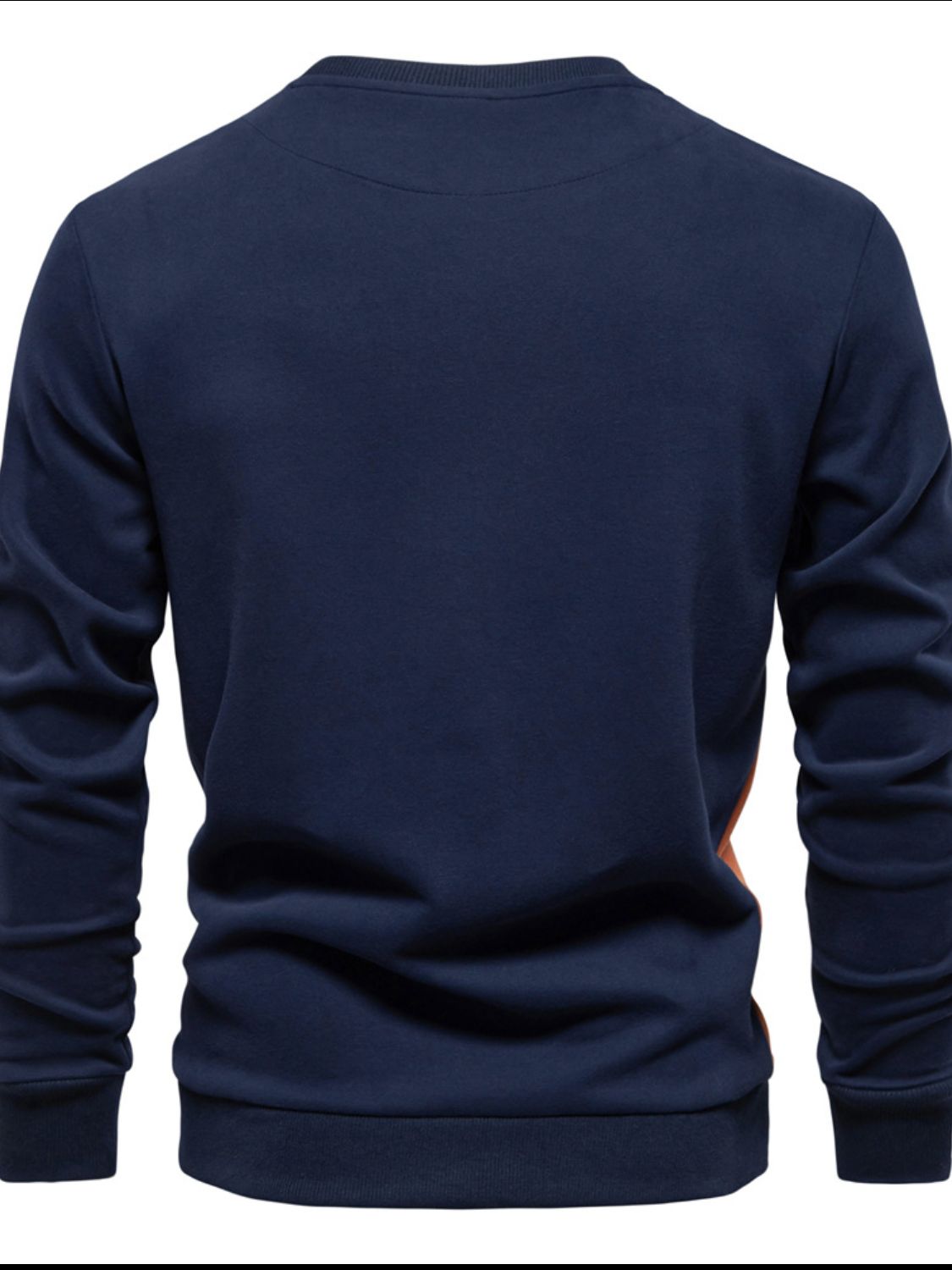 Men's Side Striped Contrast Round Neck Sweatshirt - Smart Shopper