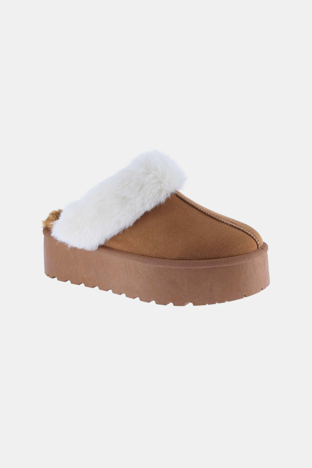 Weeboo Thick Bottom Fur Trim Snow Slippers - Smart Shopper