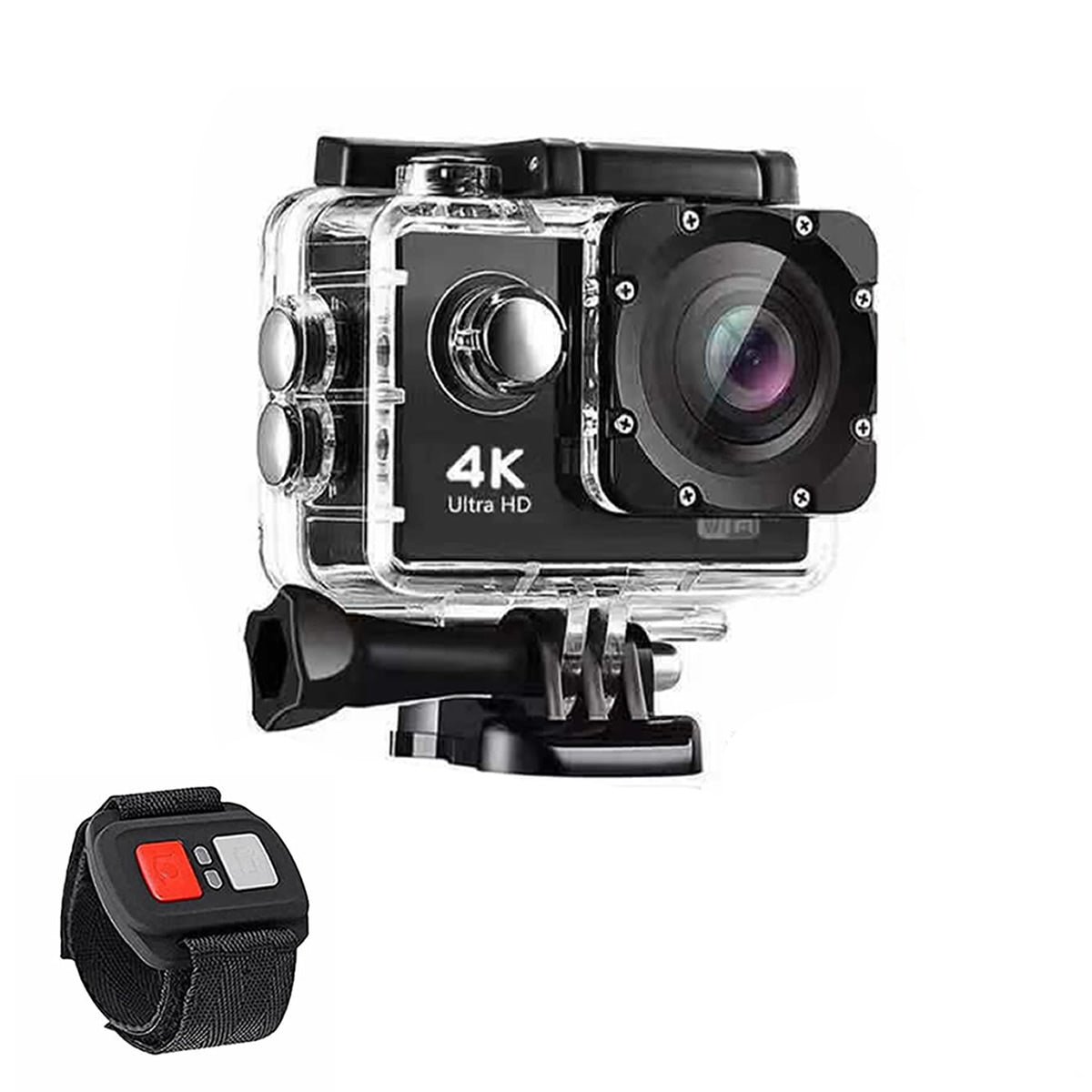 4K Waterproof All Digital UHD WiFi Camera + RF Remote And Accessories - Smart Shopper