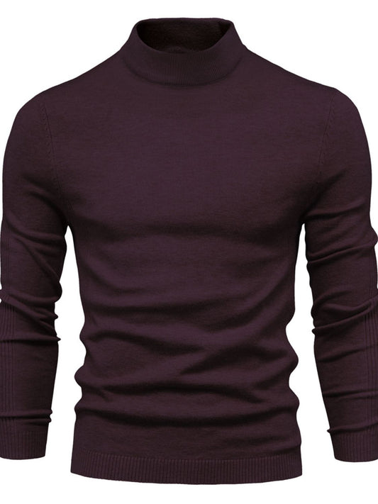 Men's Mock Neck Long Sleeve Sweater - Smart Shopper