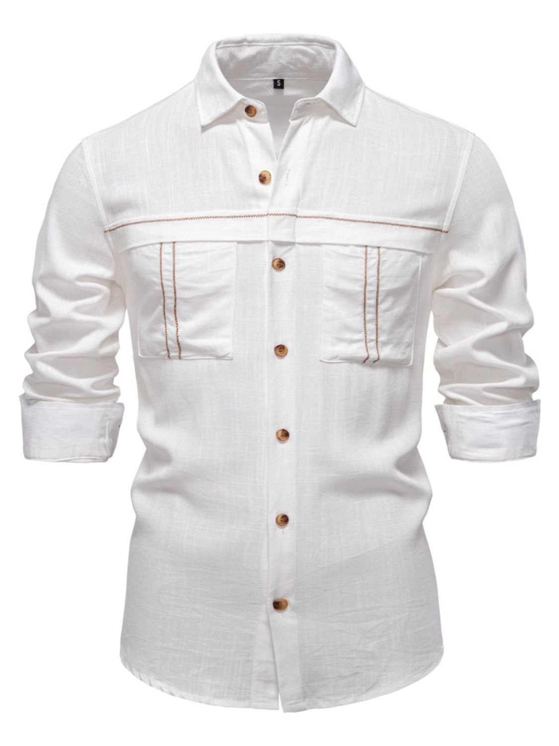 Men's Button Down Collared Neck Shirt - Smart Shopper