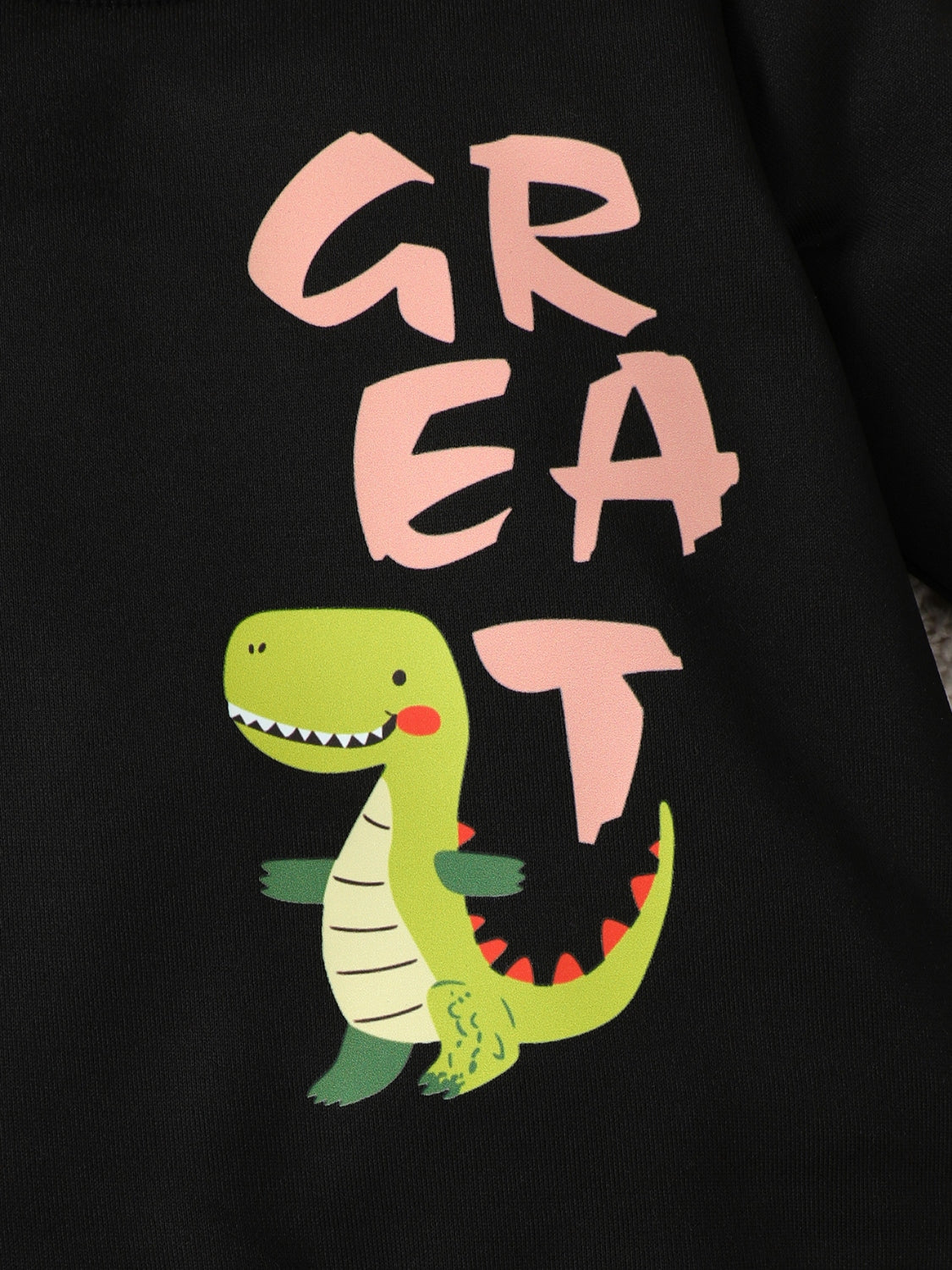 Children's Dinosaur Graphic Sweatshirt and Pants Set - Smart Shopper