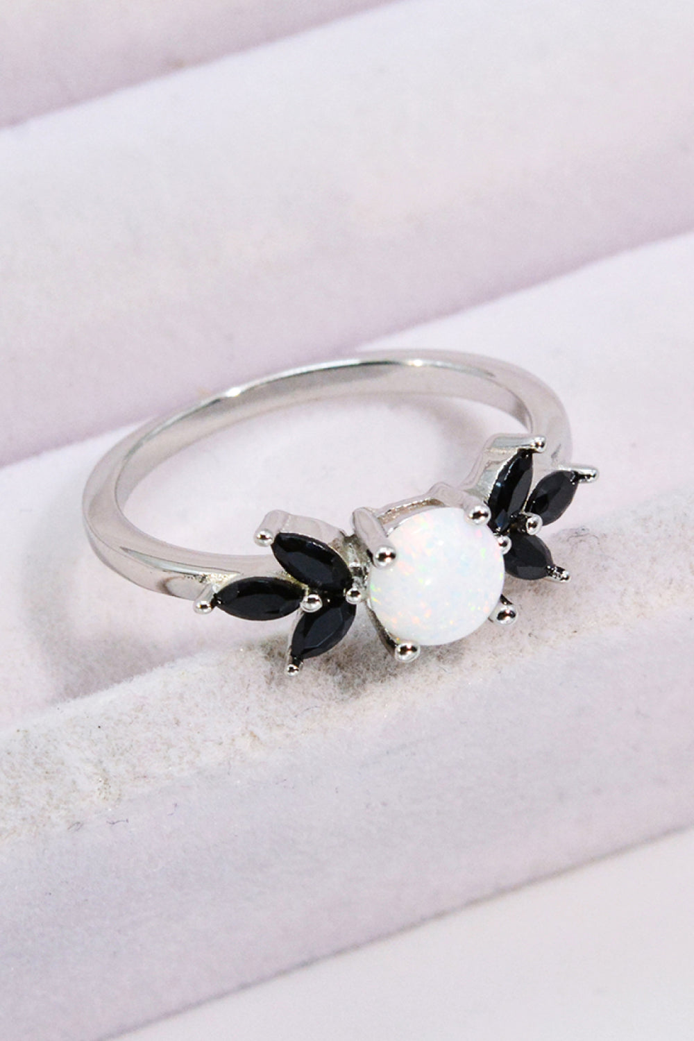 Opal and Zircon Contrast Ring - Smart Shopper