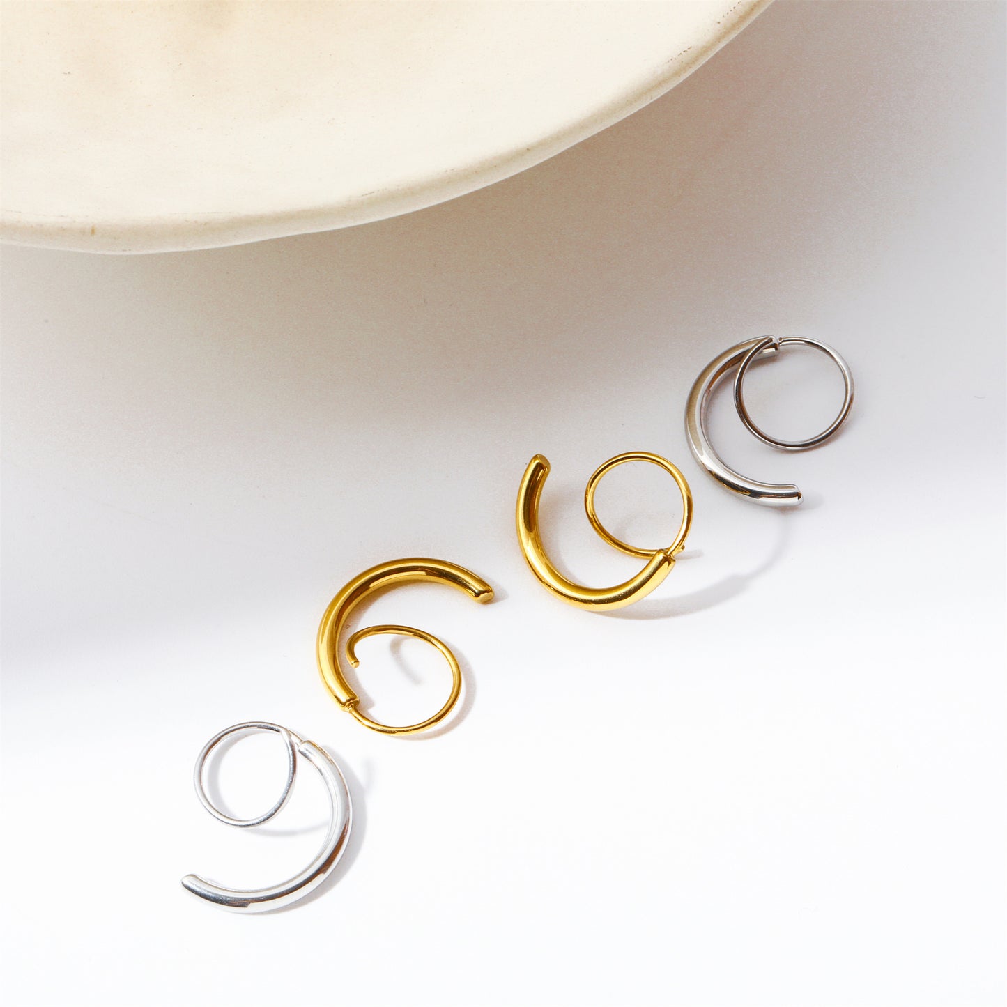 Stainless Steel Spiral Earrings - Smart Shopper