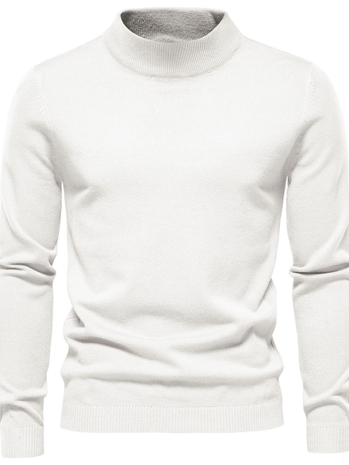 Men's Mock Neck Long Sleeve Sweater - Smart Shopper