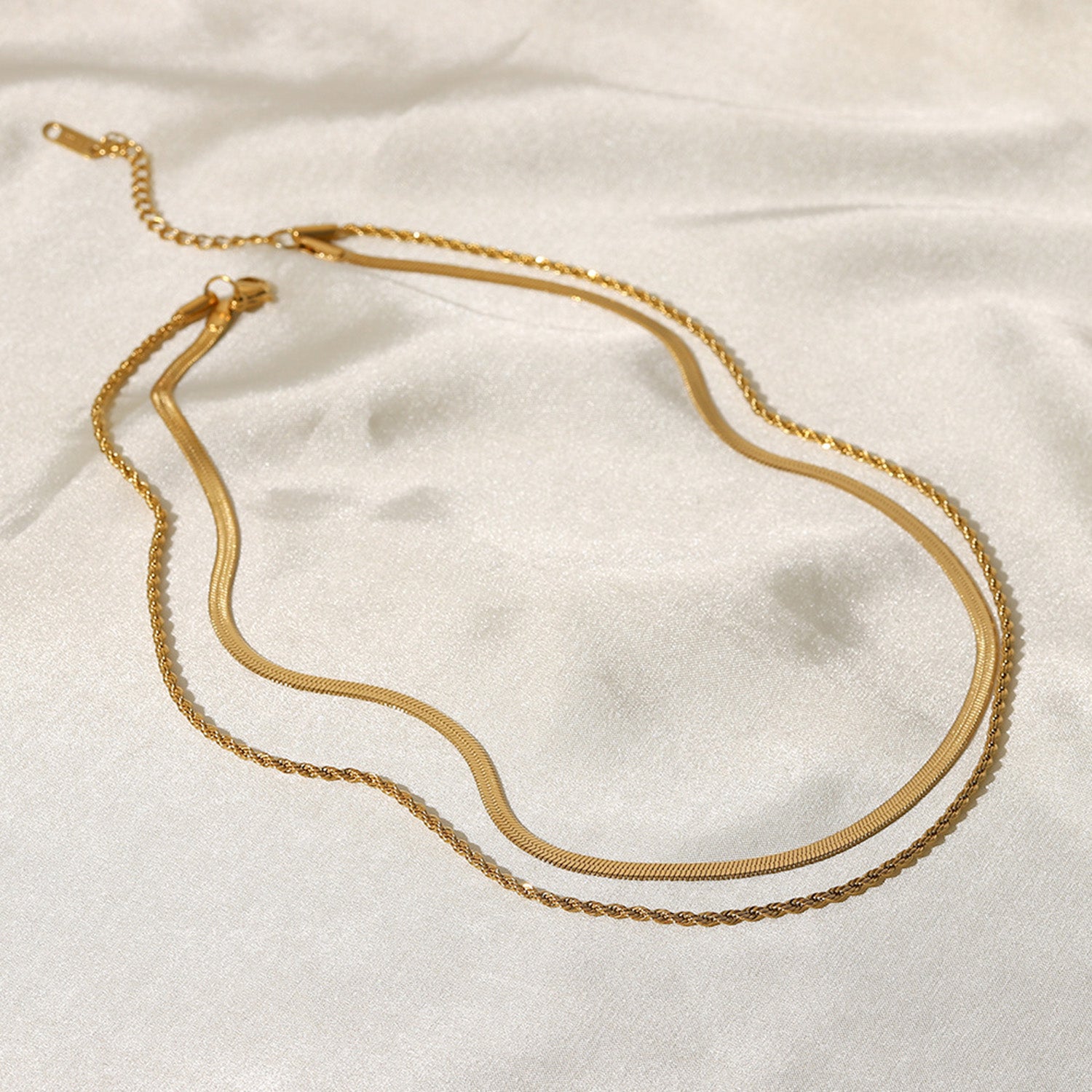 18K Gold-Plated Double-Layered Necklace - Smart Shopper