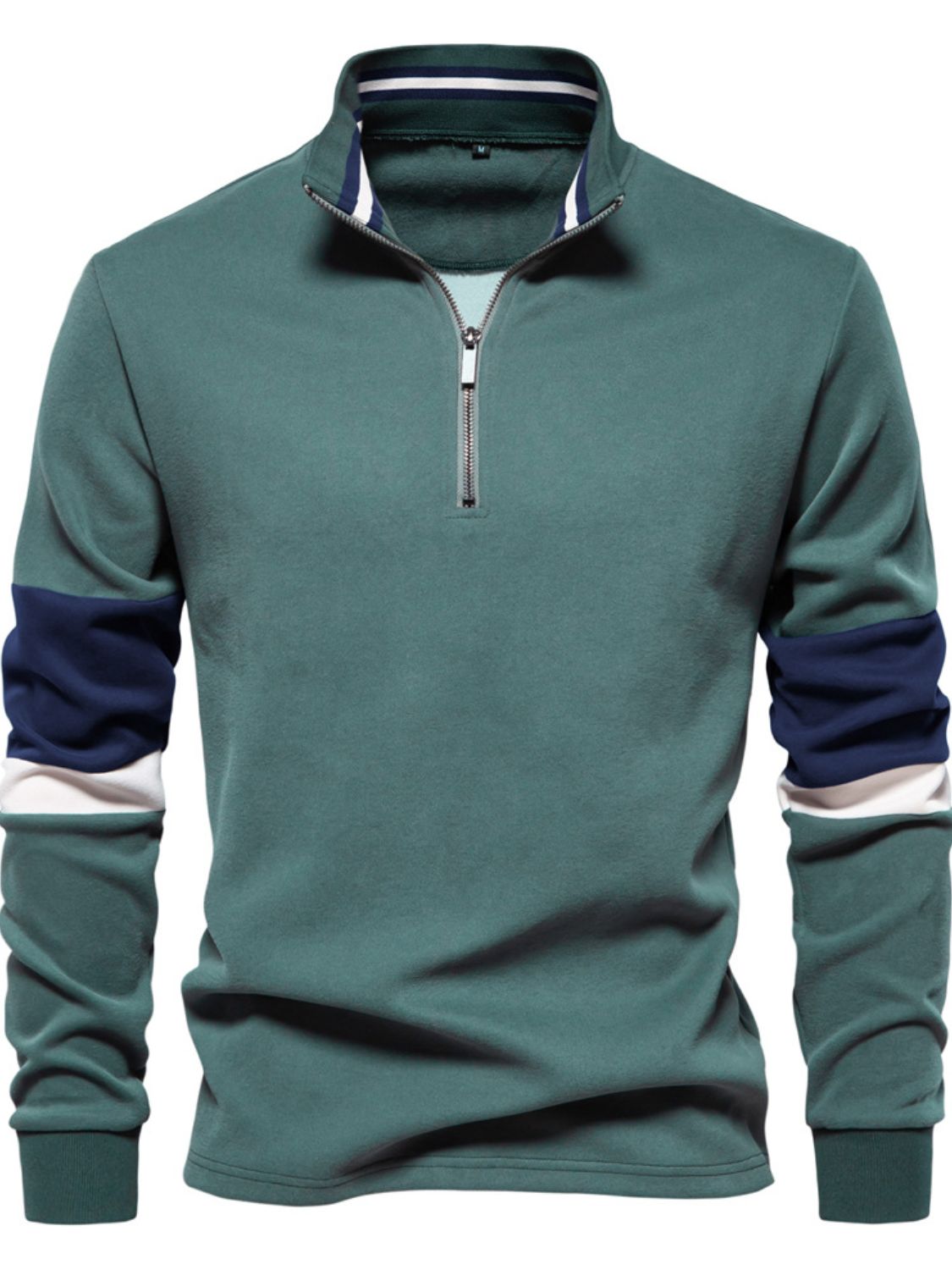 Men's Color Block Long Sleeve Polo - Smart Shopper