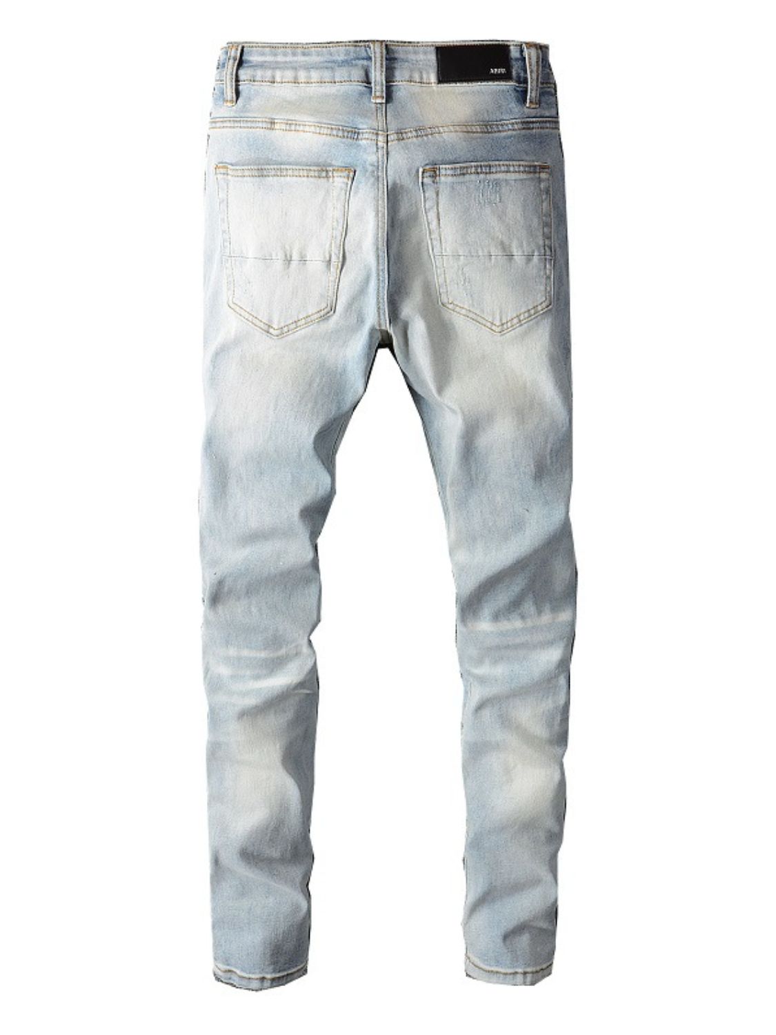 Men's Distressed Jeans with Pockets - Smart Shopper