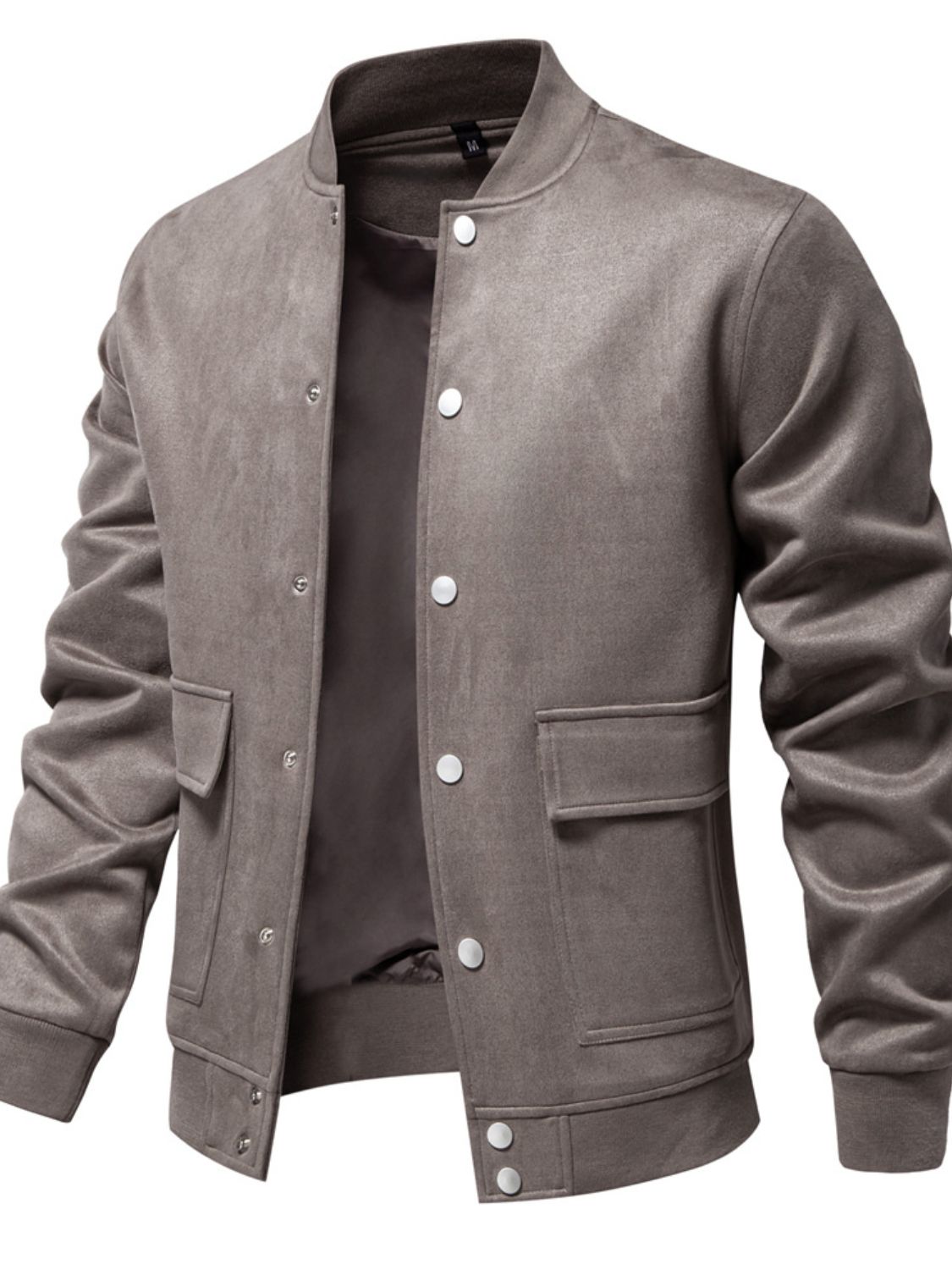 Men's Baseball Collar Snap Down Jacket - Smart Shopper