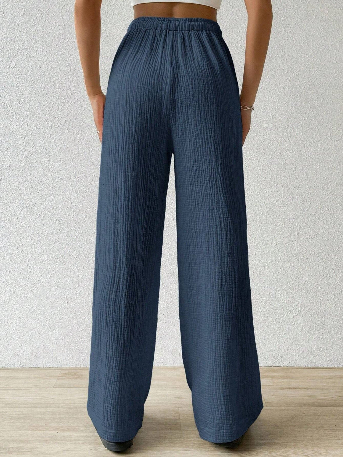 Drawstring Wide Leg Pants - Smart Shopper