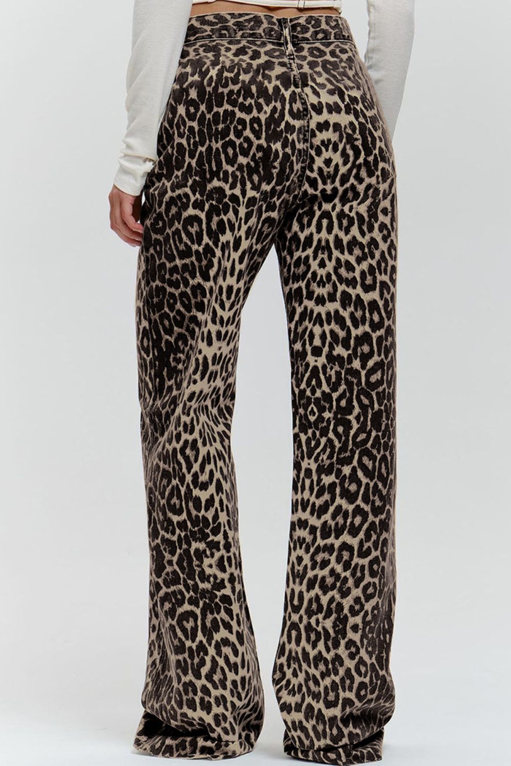 Leopard Wide Leg Pants with Pockets - Smart Shopper